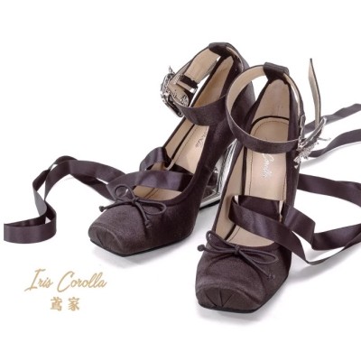 Iris Corolla Demi Ballet Stye Wedge Shoes(Reservation/5 Colours/Full Payment Without Shipping)
